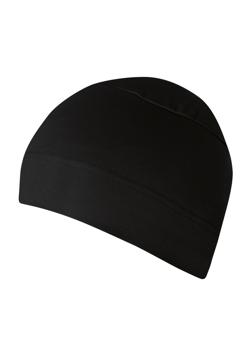 Strickmütze TRIGEMA "TRIGEMA Soft-Cap", Kinder, Gr. 900, schwarz, Baumwollmischung, Mützen Image