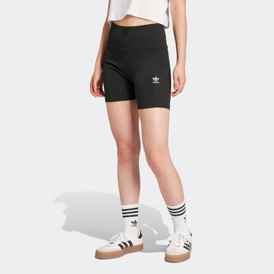 Shorts ADIDAS ORIGINALS "ESS RIB SHORTS", Damen, Gr. S, N-Gr, schwarz, Obermaterial: 46% Baumwolle, 45% Viskose, 9% Elasthan, sportlich, Hosen Image