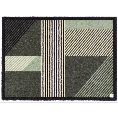 Fußmatte BARBARA BECKER "Sense, Made in Belgium", grün, B:50cm H:7mm L:70cm, Obermaterial: 100% Polyamid, Teppiche, Schmutzfangmatte, modernes Design, waschbar, auch als Läufer Image