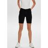 Shorts ONLY "ONLRAIN LIFE MID LONG SHORTS", Damen, Gr. M (38), N-Gr, schwarz, Web, Denim/Jeans, Obermaterial: 53% Viskose (LENZING ECOVERO), 29% Baumwolle, 17% Polyester, 1% Elasthan, unifarben, casual, skinny fit, Hosen