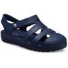 Badesandale CROCS "Classic Fisherman", Kinder, Gr. 30, blau (navy), Croslite, unifarben, casual, Schuhe, Wassersandale, Badeschuh mit Klettverschluss