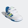 Klettschuh ADIDAS SPORTSWEAR "TENSAUR HOOK AND LOOP", Gr. 24, cloud weiß, bright royal, solar slime, sportlich, Schuhe, für Kinder mit Klettverschluss