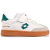 Sneaker LOTTO, Kinder, Gr. 26, grün (weiß, grün), Synthetik, unifarben mit Farbeinsatz, sportlich, Schuhe, - in kinderfußgerechter Passform