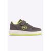 Sneaker LOTTO, Gr. 33, dunkelgrau, fr.gelb, Synthetik, Textil, sportlich, Schuhe