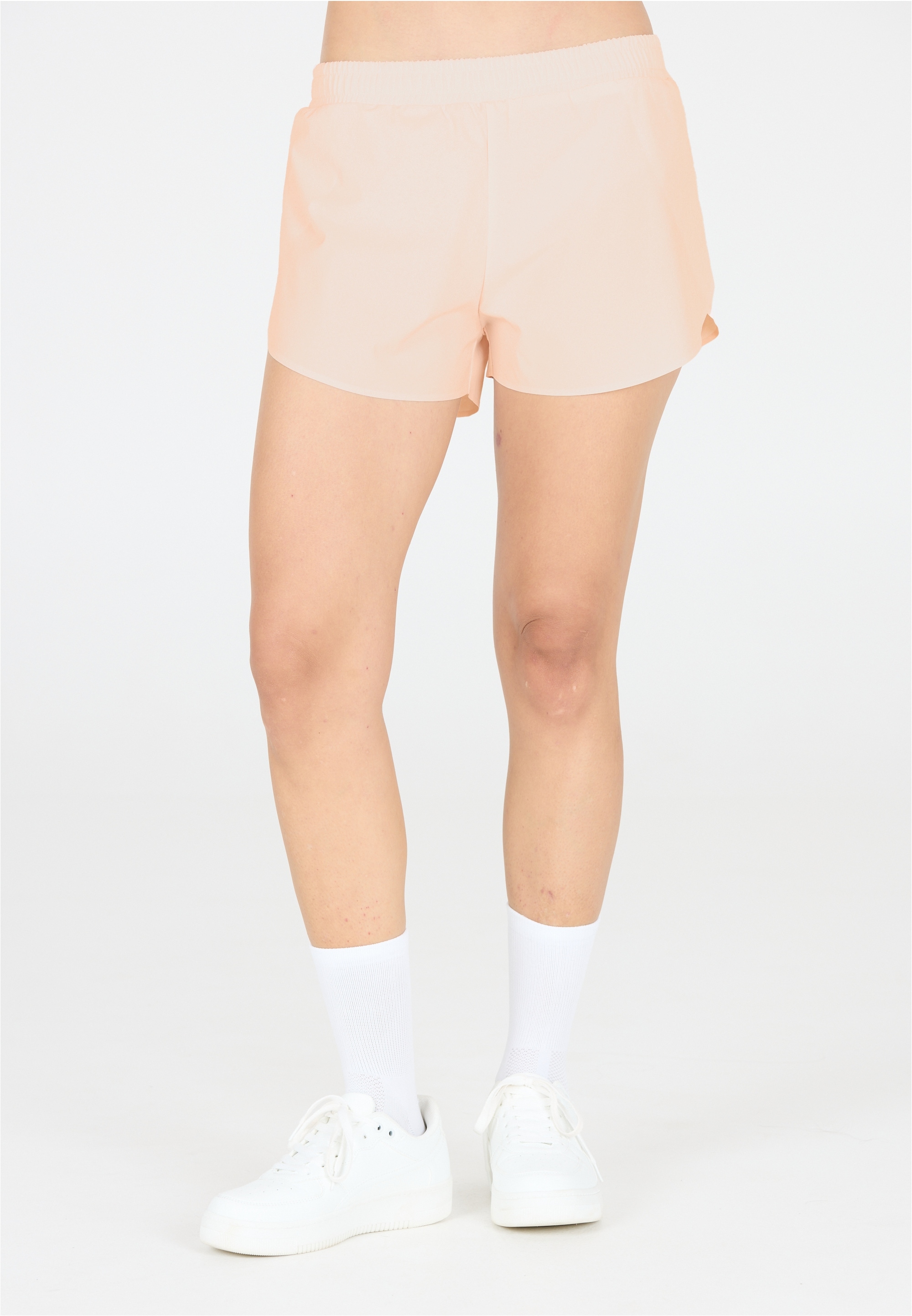 Shorts ATHLECIA "Alain", Damen, Gr. 36, EURO-Größen, beige (rosa), 91% Polyester, 9% Elasthan, unifarben, kurz, Hosen Shorts, mit Quick-Dry-Funktion