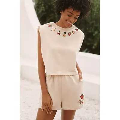 Celandine Coney Icon Embroidered Sweat Shorts