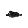 Zehentrenner TOMMY JEANS "BRAIDED THONG BEACH SANDAL", Damen, Gr. 42, schwarz, Textil, modisch, Schuhe, Dianette, Sommerschuh mit geflochtener, wattierter Bandage