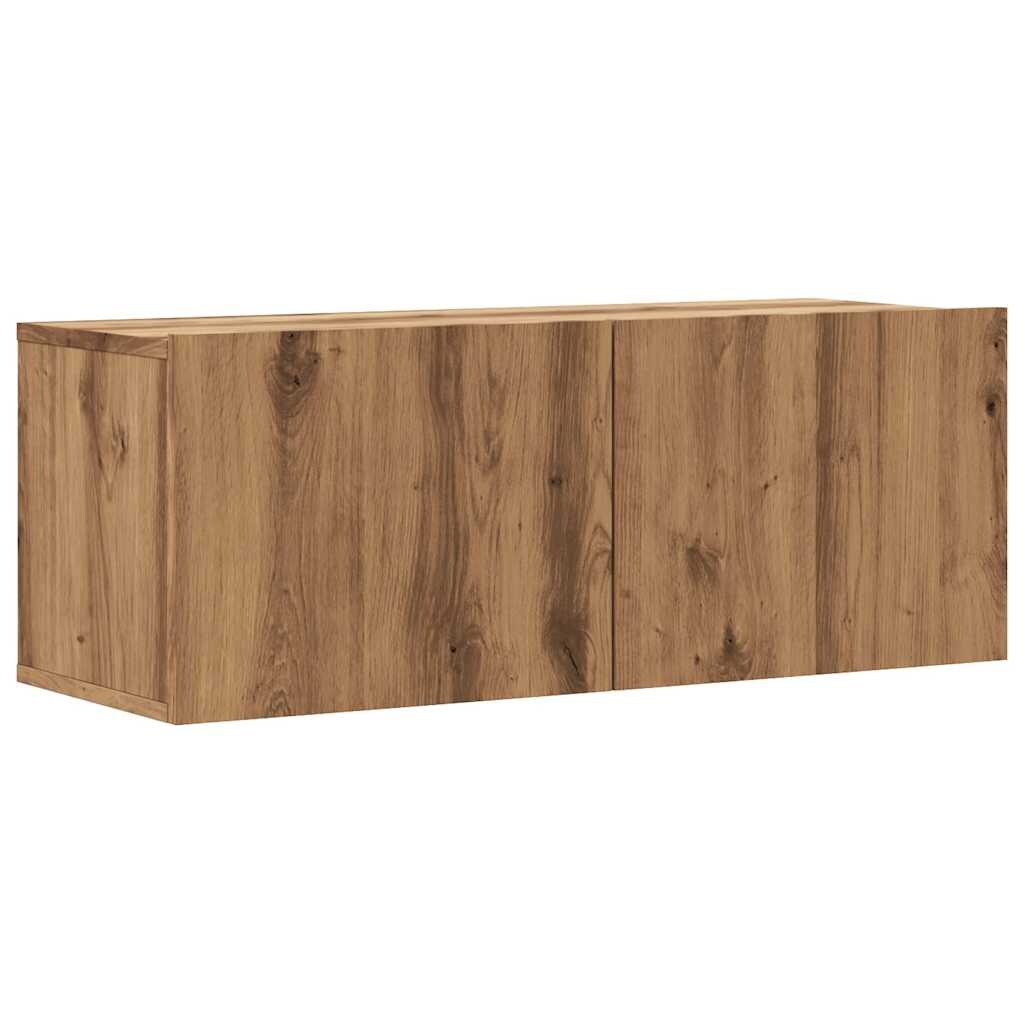 vidaXL TV-Wandschrank Artisan-Eiche 80x30x30 cm Holzwerkstoff Image