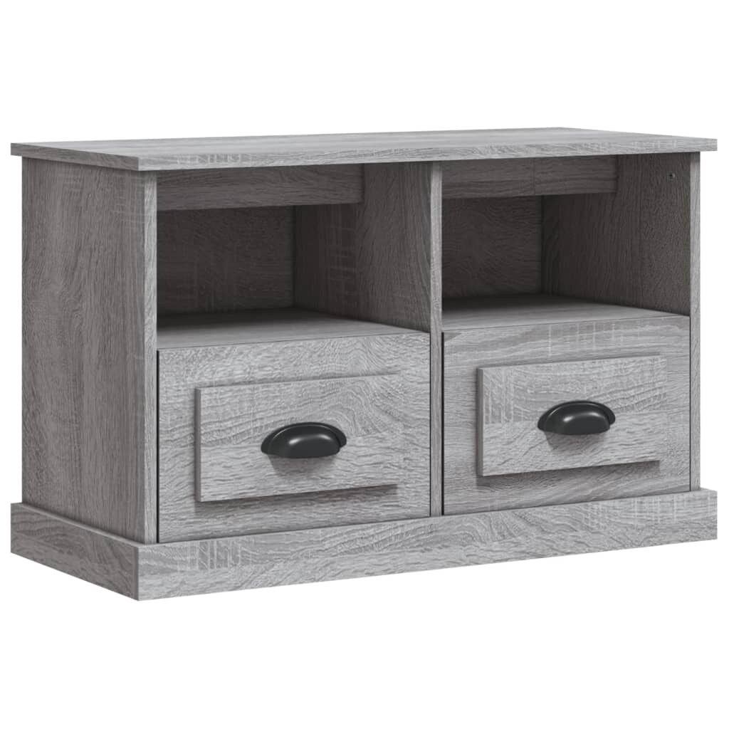 vidaXL TV-Schrank Grau Sonoma 80x35x50 cm Holzwerkstoff Image