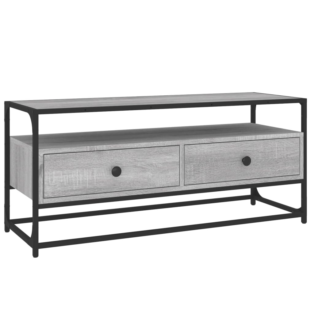 vidaXL TV-Schrank Grau Sonoma 100x35x45 cm Holzwerkstoff Image