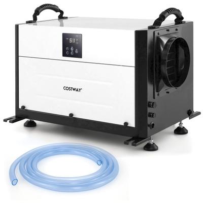Costway 192 Pint Crawl Space Dehumidifier with 3 Modes and 24H Timer-White