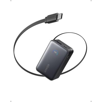 Anker Nano Powerbank (10K, 45W, Integriertes einziehbares USB-C Kabel) Image
