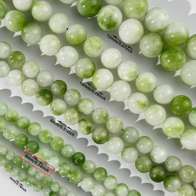 TEMU Peridot Natural Stone Beads For Making – 4mm/6mm/8mm/10mm/12mm Sizes, Ideal For Bracelets, Necklaces & Earrings, , & , Beads For Jewelry Making Image