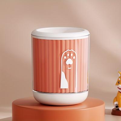 TEMU 1pc Dog Washing And Grooming Foot Tub With Silicone Bristles - Plastic, Uncharged, Ideal For Cleaning Paws And Ears, Pet Grooming Essentials|stylish Dog Accessories|plastic Construction Image