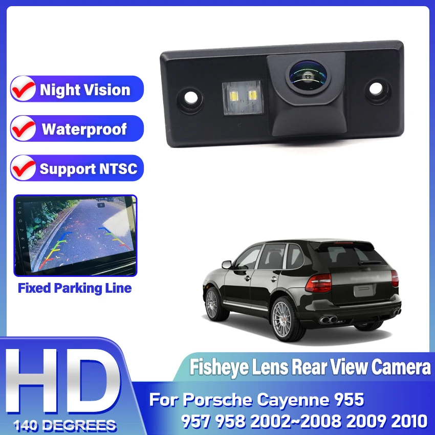 Auto Rückansicht Kamera Backup Zurück Parkplatz Fisheye Objektiv HD CCD CAM Zubehör Kit Für Porsche Cayenne 955 957 958 2002 ~ 2 Image