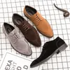 Modische formelle Herrenschuhe, europäische Schnürschuhe, High-End-Lederschuhe für Business, Büro,