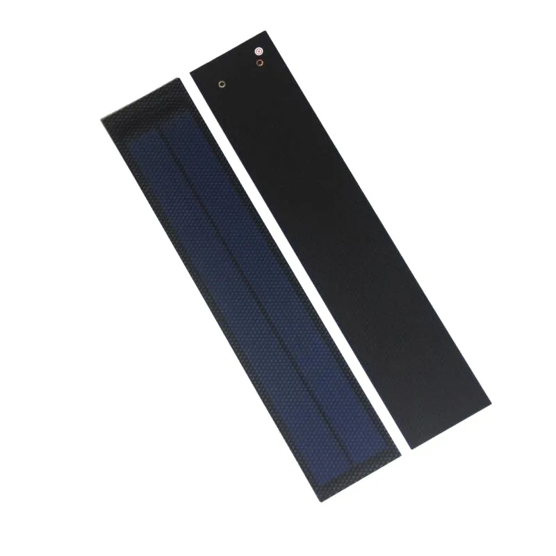 1 W 3 V Dünnschicht-Solarpanel aus flexiblem amorphem Silizium, rollbare Solarzellen können auf Kleidung genäht werden, DIY-Solarprodukt 270 x 55 mm Image