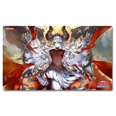 Yugioh Blazing Cartesia, die Tugendliche Spielmatte Yu-Gi-Oh! TCG OCG Trading Card Games Mat Duel Image