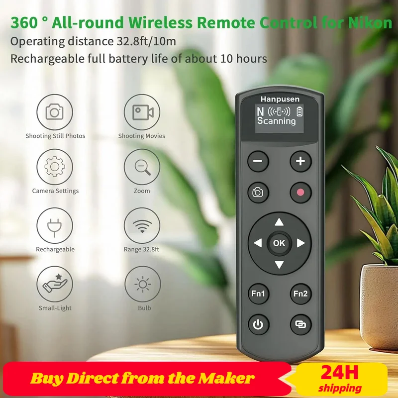 ML-L7 USB-C Drahtlose Fernbedienung Auslöser für Nikon Z5II Z6III Z30 Z50 Z50II Zfc Zf Z6II Z7II Z5 A1000 P1000 P1100 Image