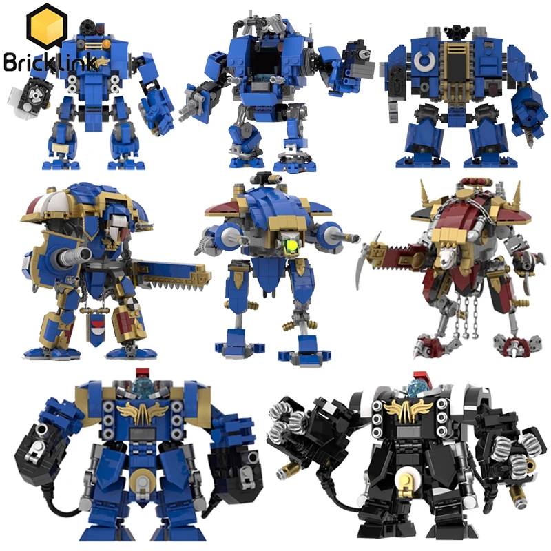 Bricklink MOC Ideen Kampfspiel Roboter Redemptor Dreadnought Mecha Krieger Sets Kreative Bausteine Kinderspielzeug Weihnachtsgeschenk Image