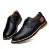 Echtes Leder Männer Oxfords Kleid Schuhe Brogue Lace Up Italienische Herren Casual Schuhe Luxus Marke Mokassins Faulenzer Plus Größe 38-48