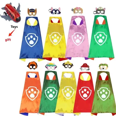 Patrol Ryder Cosplay Kinder Junge Mädchen Kostüm Maske Umhang Cartoon Patrol Hund Ryder Halloween Image