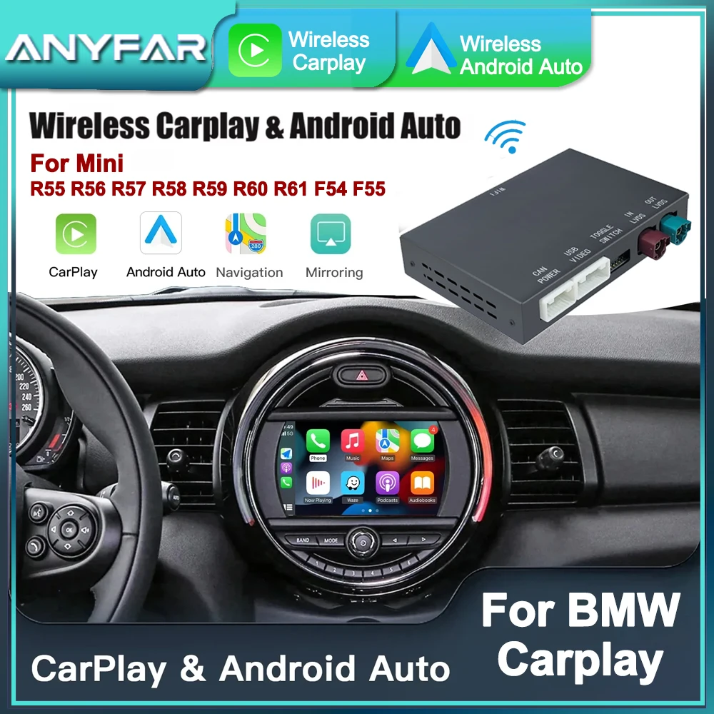 Drahtloses CarPlay Android Auto für BMW NBTSystem Mini R55 R56 R57 R58 R60 R61 F54 F55 F56 Clubman Countryman Hardtop Cooper John Image