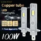 2 pezzi 1:1 LED per auto H1 H4 H7 H11 H8 H9 lampadina per fari a LED 9005 HB3 9006 HB4 100W 20000Lm 6000K Mini per auto luce LED super luminosa