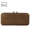Boutique De FGG-Sac de soirée en cristal marron pour femme, sacs à main et bourses en biscuits,