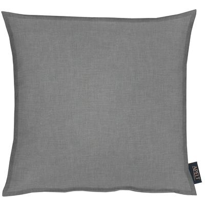 Dekokissen APELT "ALASKA" Gr. 1, grau (grau, unifarben), B:49cm L:49cm, Baumwolle, Polyester, Dekokissen_Sitzkissen_Kissenhüllen, Uni, Kissenhülle ohne Füllung, 1 Stück Image