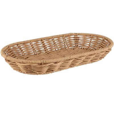 Brotkorb APS "Korb oval „COVE“, 28 x 16 cm, Höhe 4 cm", beige, B:16cm H:4cm L:28cm Ø:16cm, Polyprophylen (PP), Lebensmittelaufbewahrungsbehälter Image