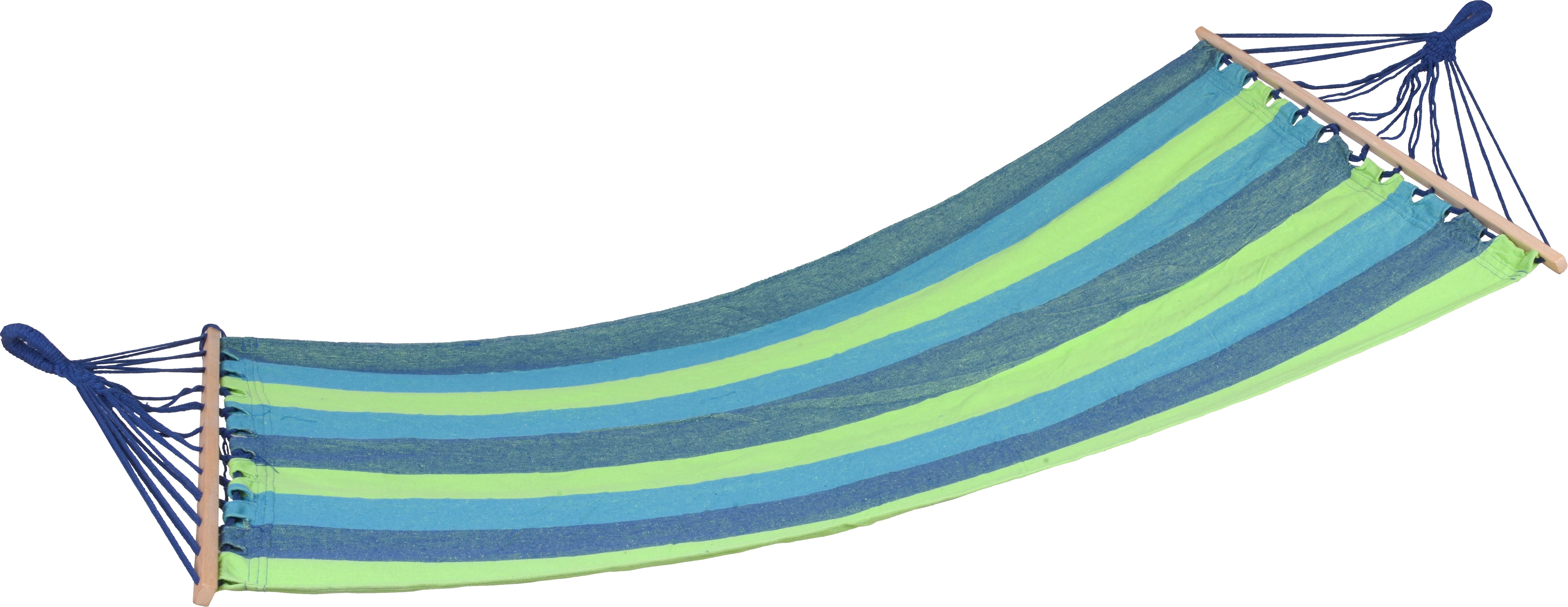 Hängematte GARDEN PLEASURE "»HAWAII«", blau (blau, grün), B:100cm L:280cm, Obermaterial: 65% Baumwolle, 35% Polyester, Hängematten, LxB: 280x100 cm, blau/grün