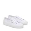 Sneaker SUPERGA "3750 JERSEY ROUCHES LEGGERA", Gr. 42, weiß, Textil, sportlich, Schuhe