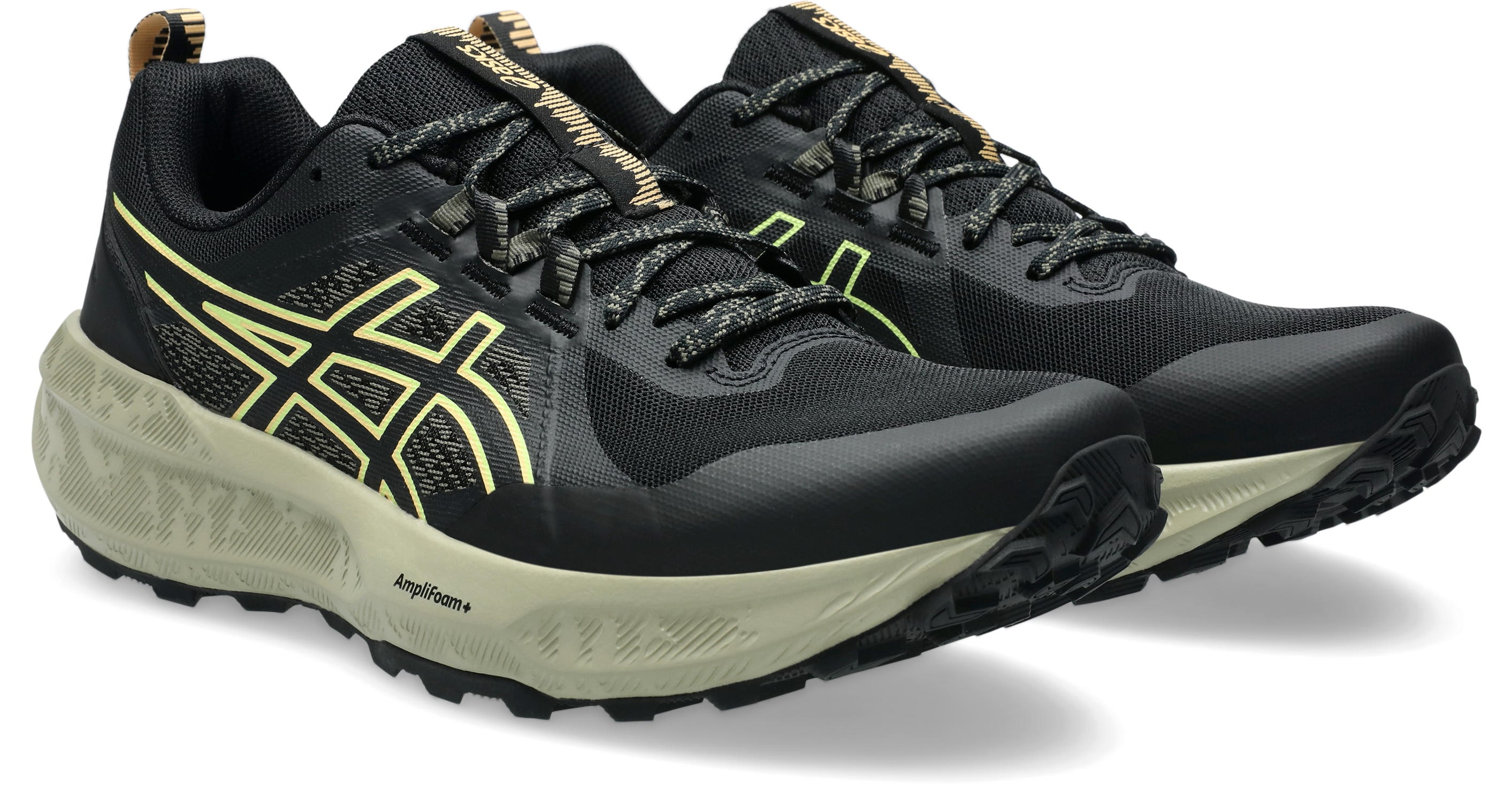 Trailrunningschuh ASICS "GEL-SONOMA 8", Herren, Gr. 44,5, schwarz, lime grün, Textil, Schuhe