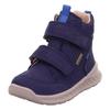 Winterboots SUPERFIT "BREEZE WMS: mittel", Kinder, Gr. 23, blau (dunkelblau), Nubukleder, unifarben, sportlich, Schuhe, Babyschuh, Klettschuh mit GORE-Tex, Größenschablone zum Download