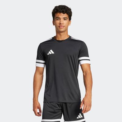 Fußballtrikot ADIDAS PERFORMANCE "SQUA25 JSY M", Herren, Gr. M, schwarz-weiß (schwarz, weiß), Obermaterial: 100% Polyester, sportlich, Rundhals, Kurzarm, Trikots Image