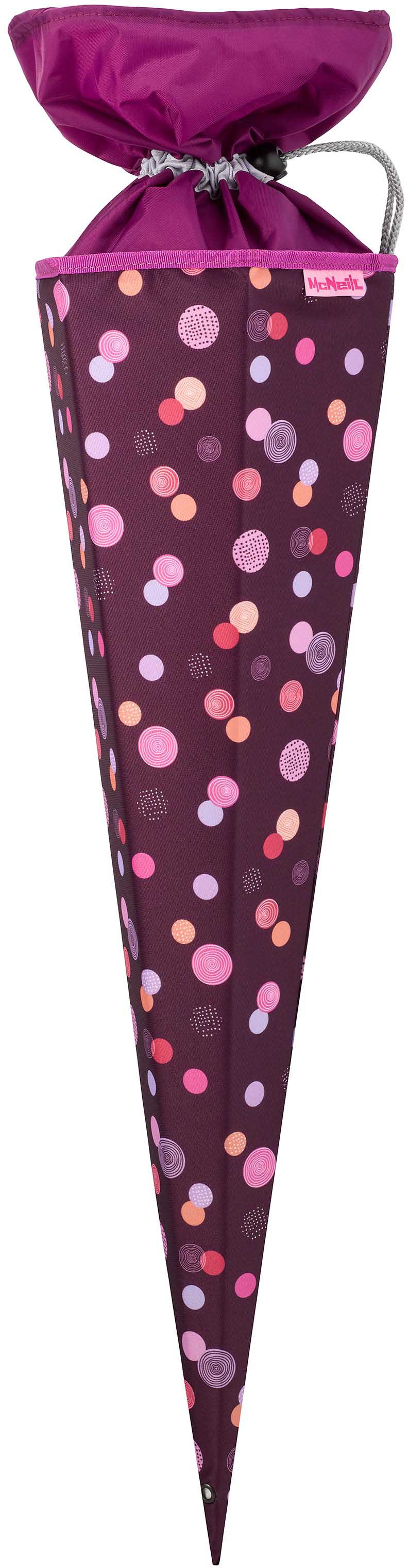 Schultüte MCNEILL "Ruby", Kinder, Gr. H: 70cm, rot (ruby), Polyester, Papierdekoration, Made in Europe Image