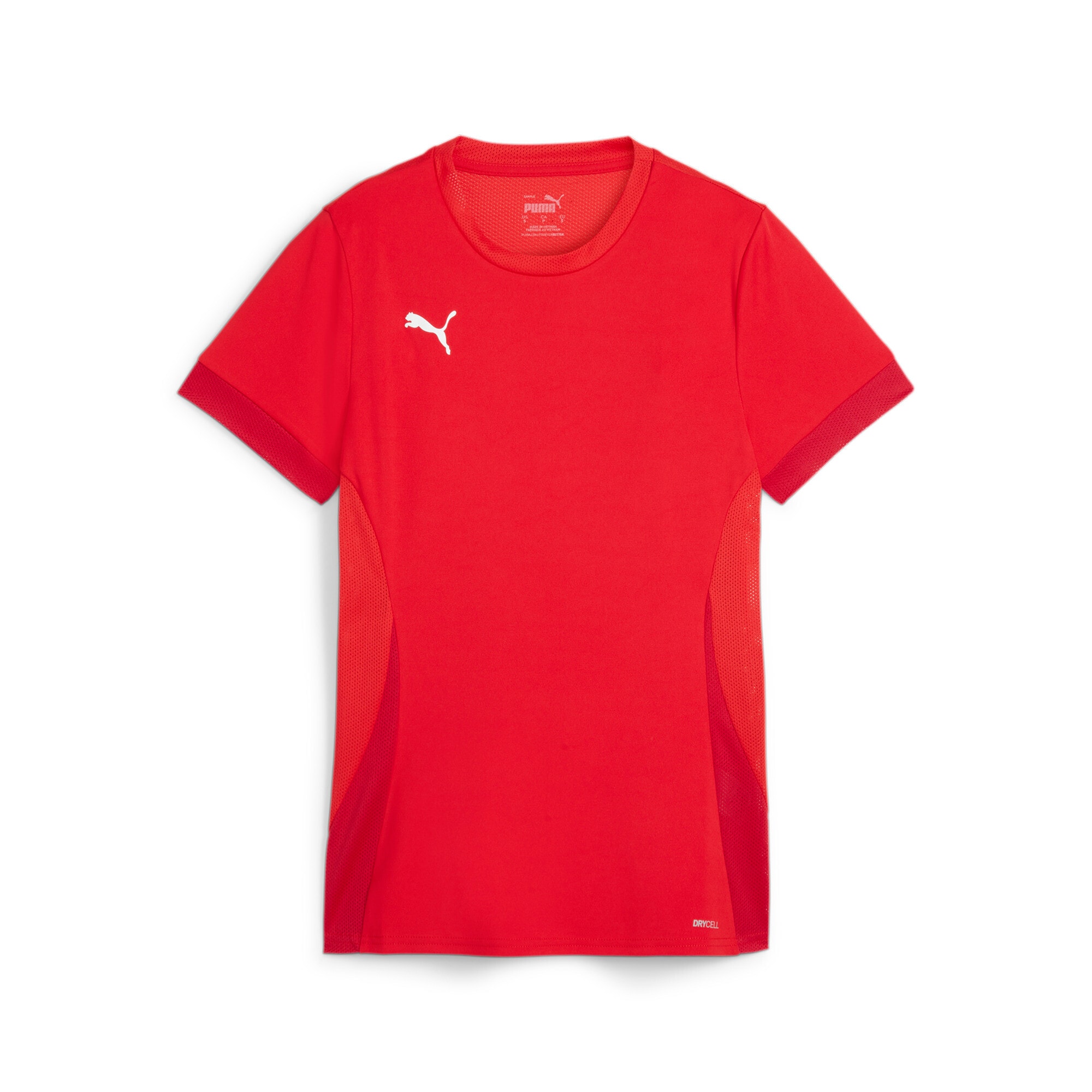 Trainingstop PUMA "TEAMGOAL MATCHDAY JERSEY WMNS", Damen, Gr. M, rot (puma rot, puma weiß, fast rot), Interlock, Obermaterial: 100% Polyester, unifarben, regular fit normal, Rundhals, Tops Image