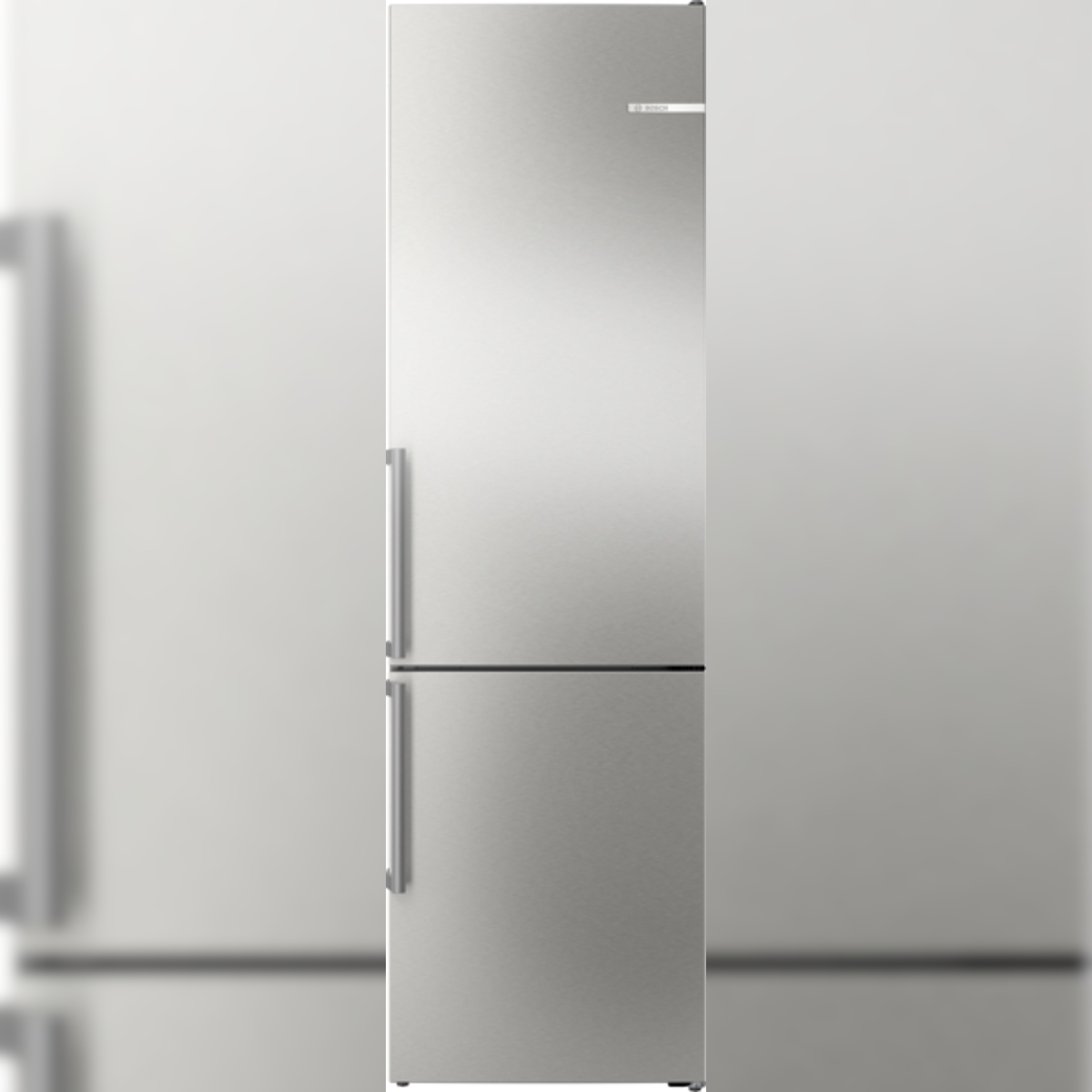 Bosch Serie 6 KGN39AIAU Freistehende Kühl-Gefrier-Kombination mit Gefrierbereich unten, 203 x 60 cm, Gebürsteter Stahl AntiFingerprint, Total No Frost Image