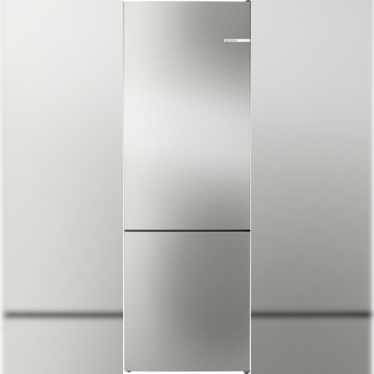 Bosch Serie 4 KGN492IAF Freistehende Kühl-Gefrier-Kombination mit Gefrierbereich unten, 203 x 70 cm, Gebürsteter Stahl AntiFingerprint, Total No Frost Image