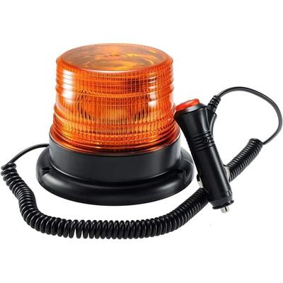 Orangefarbene LED-Leuchte, magnetische blinkende Warnleuchte für Fahrzeuge mit 12 V–80 v Image