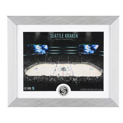 Seattle Kraken Art Deco Stadium Silbermünze Foto Mint Image