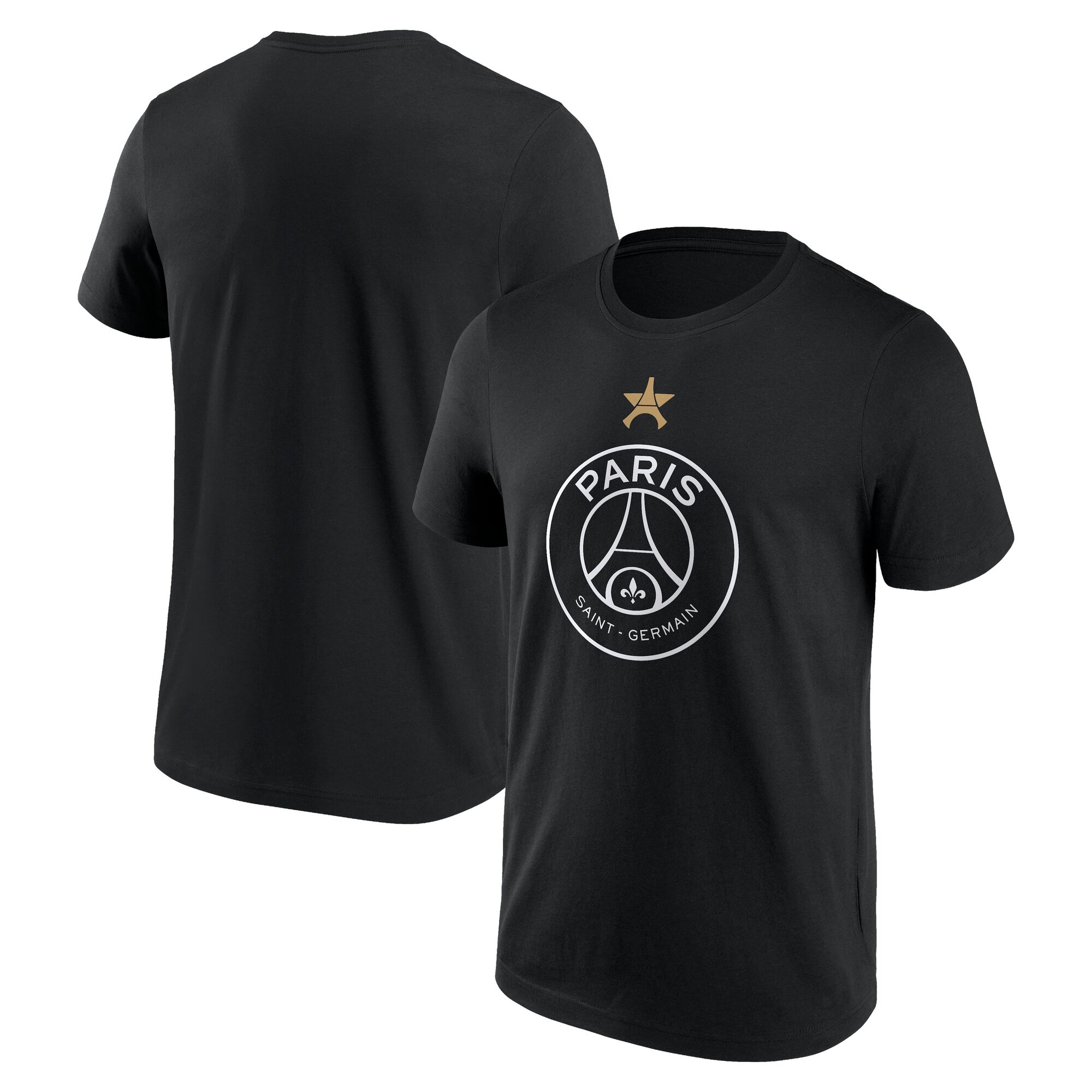 PSG Europameister Eiffelstern Grafik T-Shirt - Schwarz Image