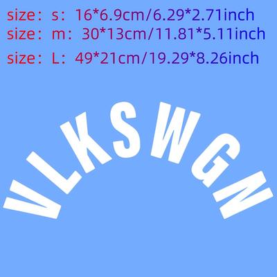 TEMU 1pc/vlkswgn-waterproof Vinyl Decal, 6.29//19.29 Inch Car Sticker, Diy Rear Windshield Lettering Decorative Stickers For Any Vehicle, Festive Gift, Easy To Apply And Peel Off Durable Letter Decals