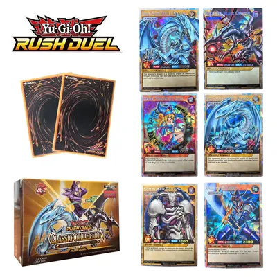 DIY 72 Stück neue YU GI OH RUSH DUEL Karten klassische Duel Monster Collection rote und blaue Augen Image