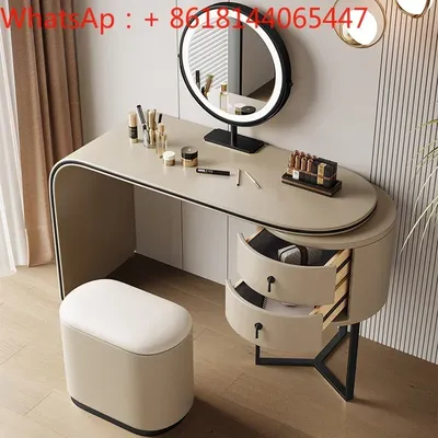 Modern simple telescopic dresser Solid wood dressing table Complete makeup table Light luxury dresser Designer dresser