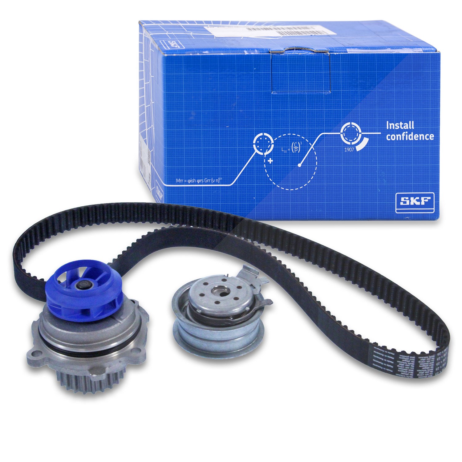 Skf Wasserpumpe + Zahnriemensatz [Hersteller-Nr. VKMC01113-1] für Seat, VW, Audi, Skoda Image