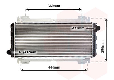 Van Wezel Kühler, 495 x 216 mm [Hersteller-Nr. 18002044] für Ford Image