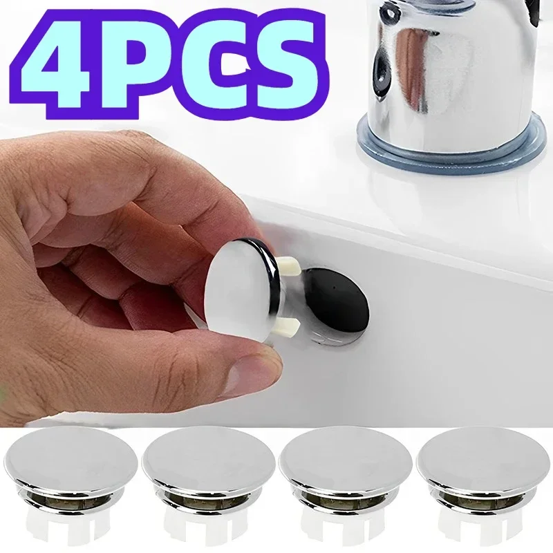 4Pcs Kunststoff Waschbecken Loch Überlauf Abdeckung für Küche Badezimmer Becken Trim Bad Ablauf Kappe Waschbecken Waschbecken Runde Überlauf ring Stecker