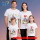 disney trip 2025 mickey minnie mouse Print T-shirt Dad and mom kids Cotton Short Sleeve Family Matching Outfits Casual Top
